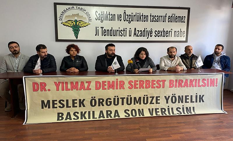 DİYARBAKIR TABİP ODASI: DR. YILMAZ DEMİR SERBEST BIRAKILSIN