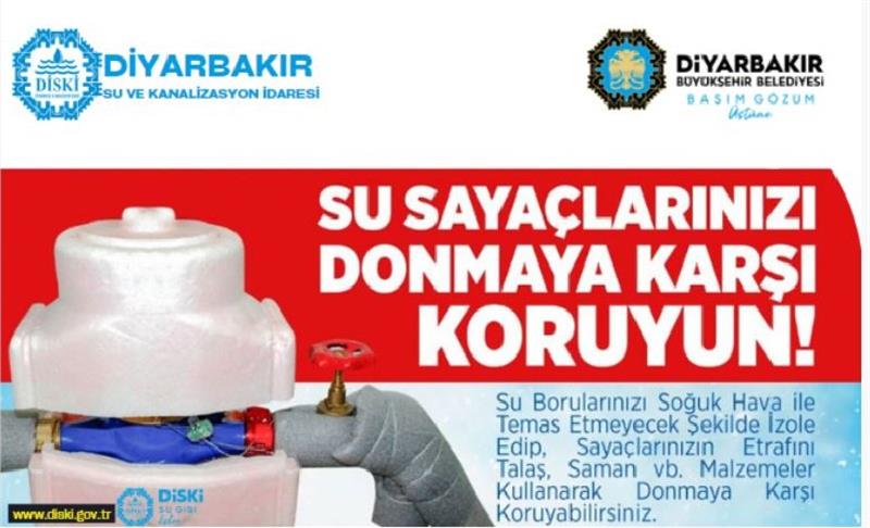 DİSKİ’DEN UYARI: SU SAYACINIZI SOĞUKTAN KORUYUN