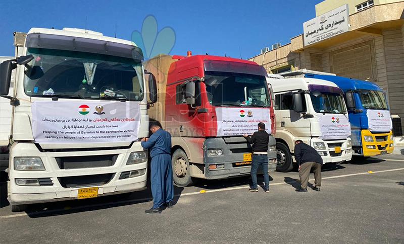 KÜRDİSTAN BÖLGESİ’NDEN DİYARBAKIR’A YARDIM KONVOYU