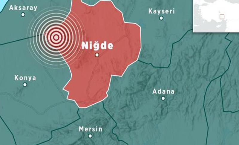 NİĞDE'DE 5,3 BÜYÜKLÜĞÜNDE DEPREM