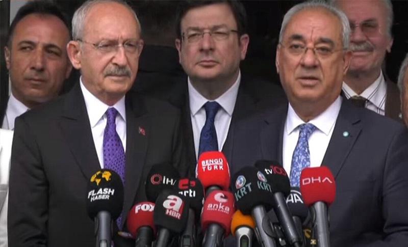 KILIÇDAROĞLU İLE AKSAKAL GÖRÜŞMESİ SONA ERDİ