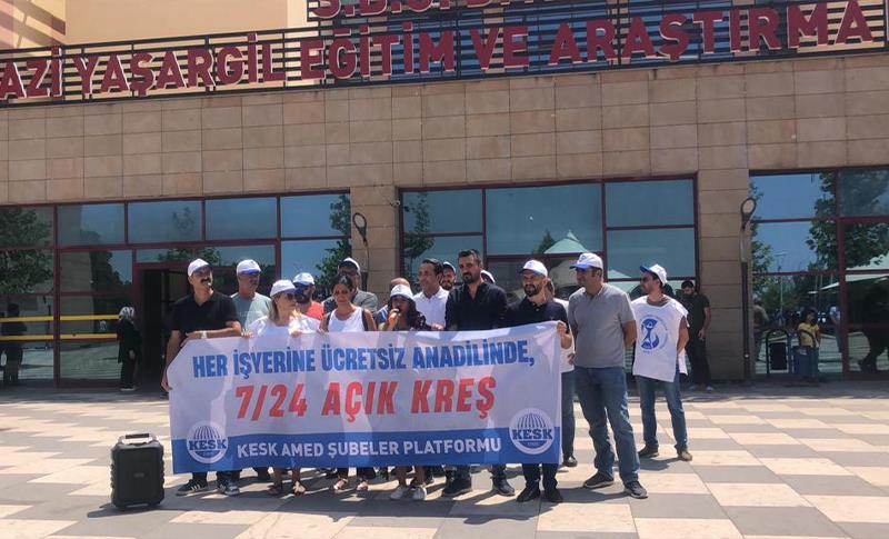 KESK AMED: HER İŞ YERİNDE ÜCRETSİZ ANADİLİNDE 7-24 AÇIK KREŞ TALEP EDİYORUZ