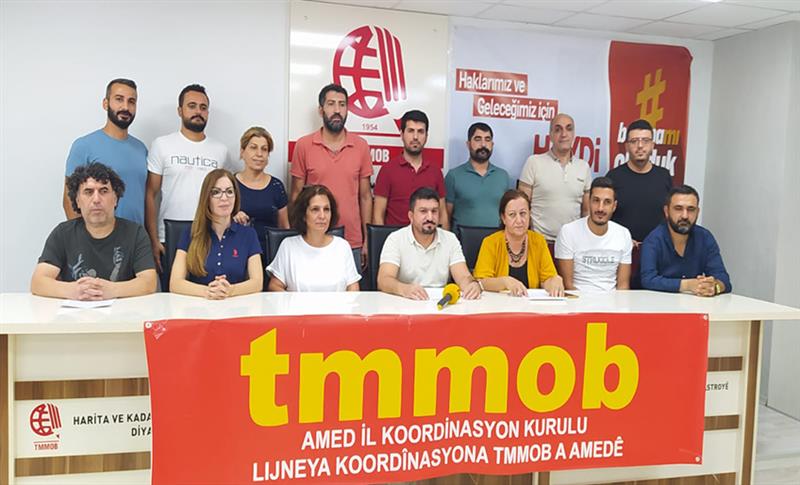 ENDAMÊN TMMOB’A AMEDÊ DI 19Ê ÎLONÊ DE JI BO MAFÊ XWE WÊ DAKEVIN QADAN