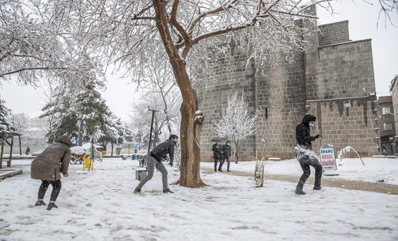 DİYARBAKIR VE BÖLGE İLLERİ İÇİN SAĞANAK VE KAR YAĞIŞI UYARISI