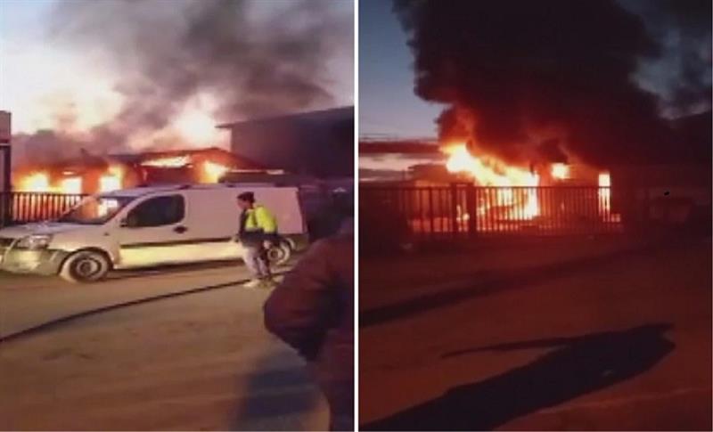 İSTANBUL'DA İŞÇİLERİN KALDIĞI KONTEYNERDE YANGIN ÇIKTI