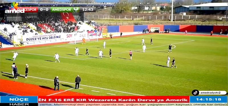 AMEDSPOR  3 - DÜZCESPOR 0 MAÇ BİTTİ