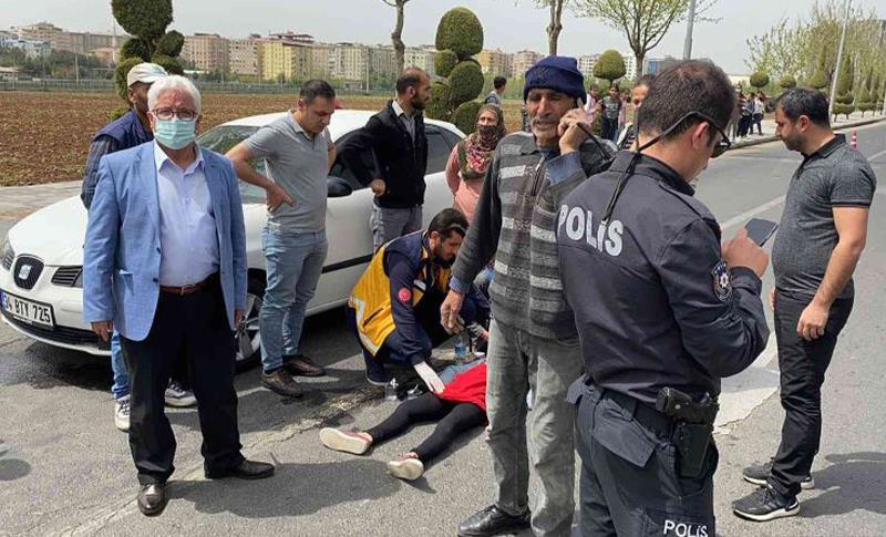 DİYARBAKIR’DA 13 YAŞINDAKİ ÇOCUĞA OTOMOBİL ÇARPTI