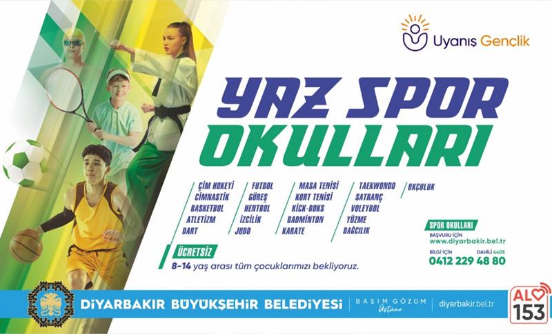 21 BRANŞTA ÜCRETSİZ YAZ SPOR OKULLARI’NA KAYITLAR BAŞLADI