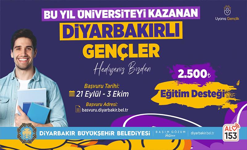 İLK DEFA ÜNİVERSİTEYE YERLEŞENLERE 2 BİN 500 LİRA DESTEK